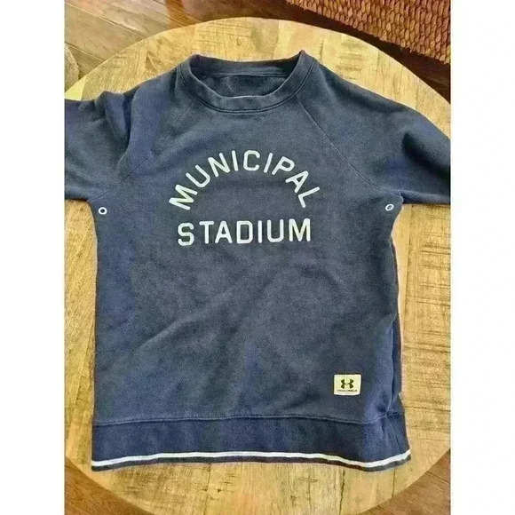 Under Armour "Municipal Stadium" Crew Neck Sweatshirt Size Small - Picture 1 of 7